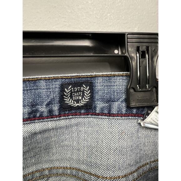 Chaps Jeans Mens Size 40x32 Straight Fit‎ Denim Blue Casual - Picture 5 of 9